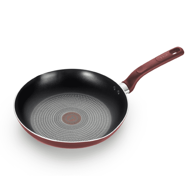 T-fal Easy Care Nonstick Fry Pan, 12 inch, Red - Walmart Business Supplies