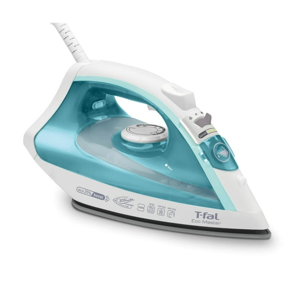 T-fal Ecomaster, Steam Iron, 1400W Eco-Friendly Ceramic Soleplate, Steam Trigger