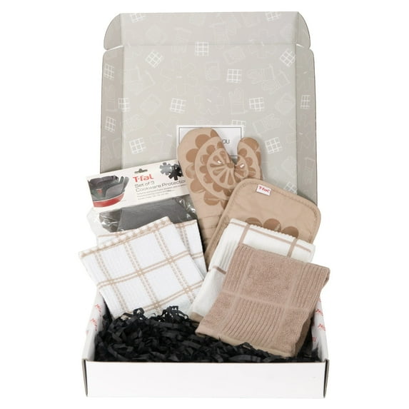 T-fal Essential Collection, 6-Piece Kitchen Gift Set, Sand