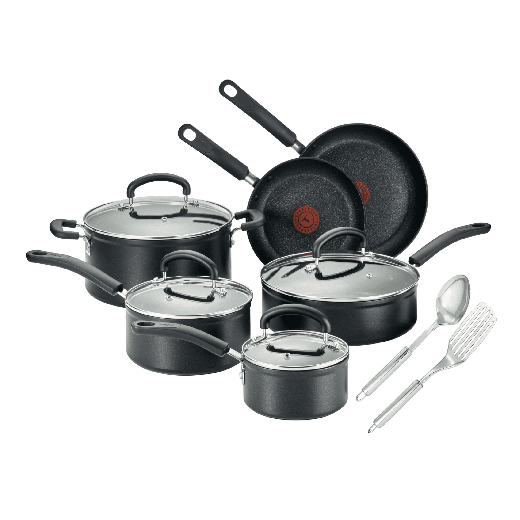 T-fal Ingenio Nonstick Cookware Set 13 Piece Induction Oven Broiler Safe  500F Cookware, Pots and Pans, Oven, Broil, Dishwasher Safe, Onyx Black