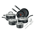 thumbnail image 1 of T-fal Excellence 12 Piece Titanium Non-Stick Cookware Set, Black, Dishwasher Safe, 1 of 11