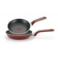 thumbnail image 1 of T-fal  Excite Red Non-stick 8-inch and 10-inch Fry Pan Set, 1 of 3