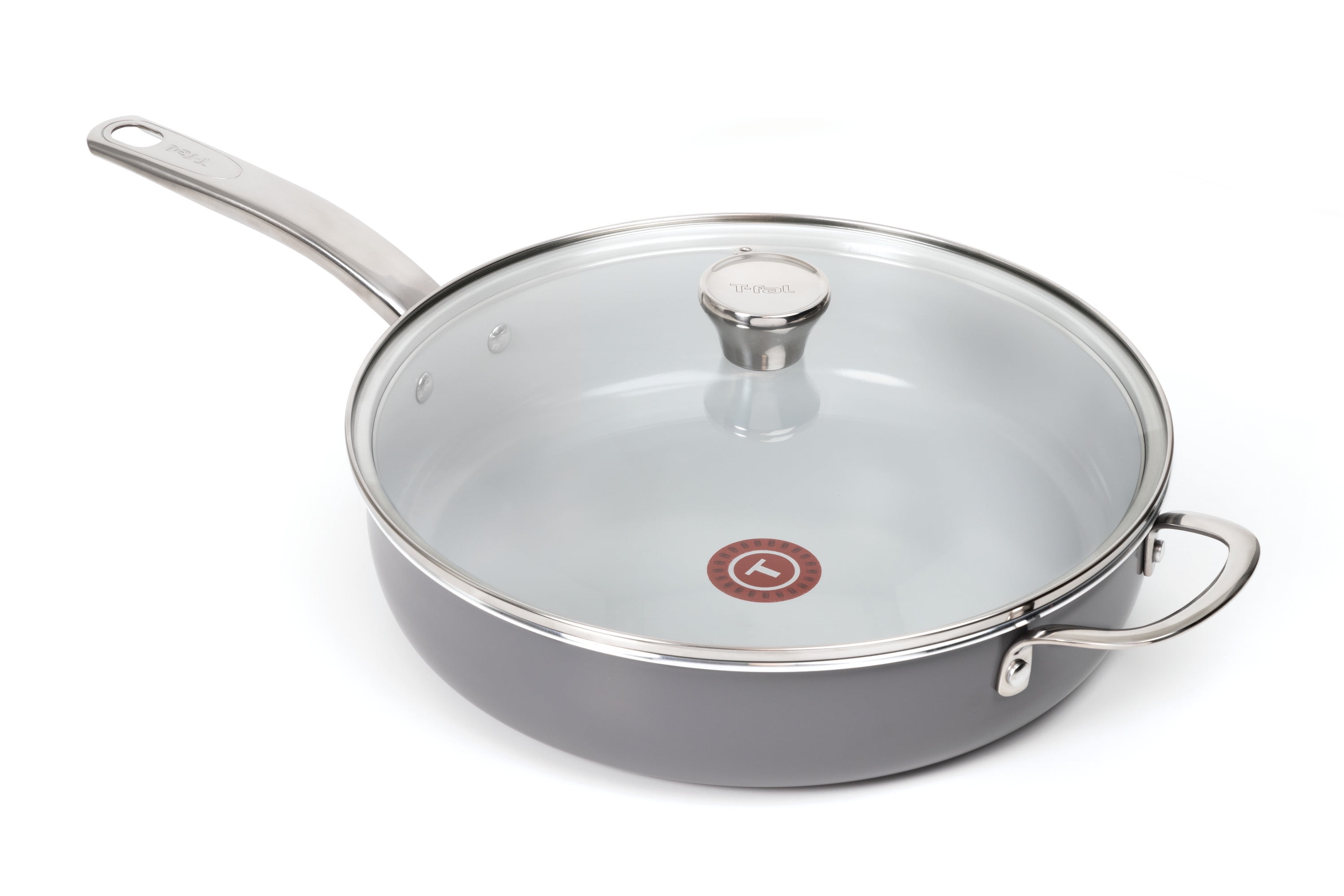 Gray Aluminum Ceramic Non-Stick Jumbo Cooker with Lid