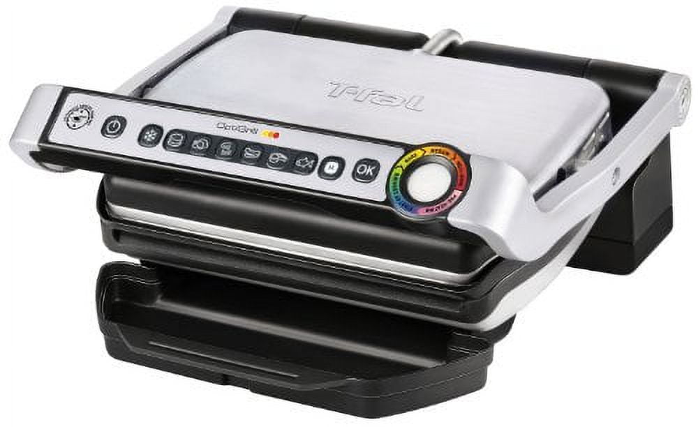 Best Buy: T-Fal OPTIGRILL+ Electric Grill Stainless steel/Black GC712D54