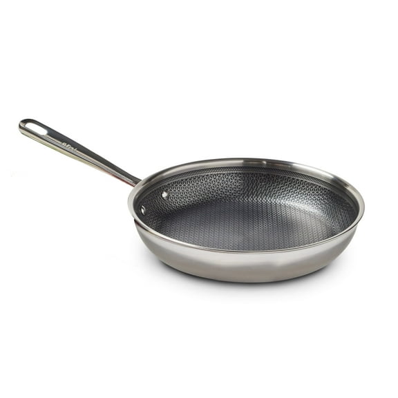 T-fal HybridMesh Stainless Steel Cookware, Frypan, 10.5 Inch, Silver