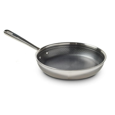 T-fal HybridMesh Stainless Steel Cookware Collection, 8 Inch Frypan, Silver