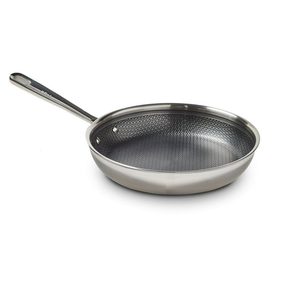 T-fal HybridMesh Stainless Steel Cookware, Frypan, 8 Inch, Silver
