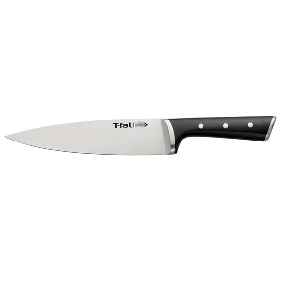 T-fal Ice Force Stainless Steel Chef Knife, 8 Inch, Kitchen Utensil