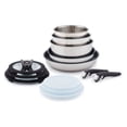 thumbnail image 1 of T-fal Ingenio Expertise, Nonstick Cookware Set, 13 Piece, Induction Oven Safe 500F, RV, Detachable Handle, Black, 1 of 8