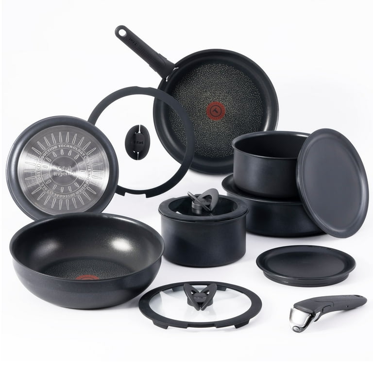 T-FAL Ingenio デラックスセット 新品 Ingenio Expertise 10-Piece Nonstick Cookware Set – Black by