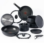 T-fal Ingenio Expertise, 14 Piece Nonstick Cookware Set, Induction Safe 500 F, Onyx Black