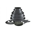 thumbnail image 1 of T-fal Ingenio Expertise, 14 Piece Nonstick Cookware Set, Induction Safe 500°F, Smoke Grey, 1 of 8