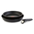 thumbnail image 1 of T-fal Ingenio Expertise, 3 Piece Nonstick Cookware Set with Detachable Handle, Black, 1 of 7