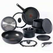 T-fal Ingenio The Genius Cooking System, Platinum Non-Stick, 14 Piece Cookware Set, Onyx Black