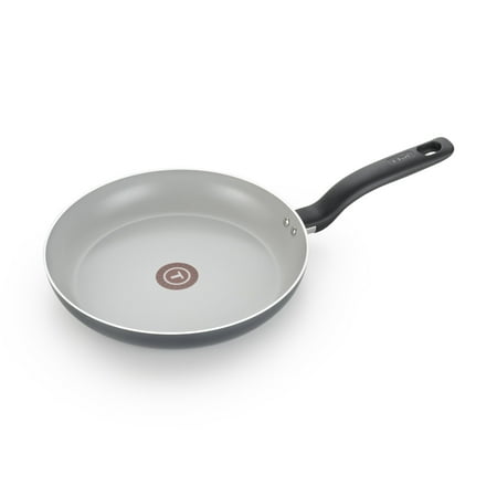 T-fal Initiatives Ceramic Nonstick Fry Pan 12 Inch Oven Safe 350F Pots and Pans Black