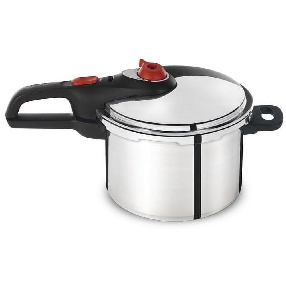T-fal Ultimate Stainless Steel Pressure Cooker 6.3 Quart Induction  Cookware, Pots and Pans, Dishwasher Safe Silver