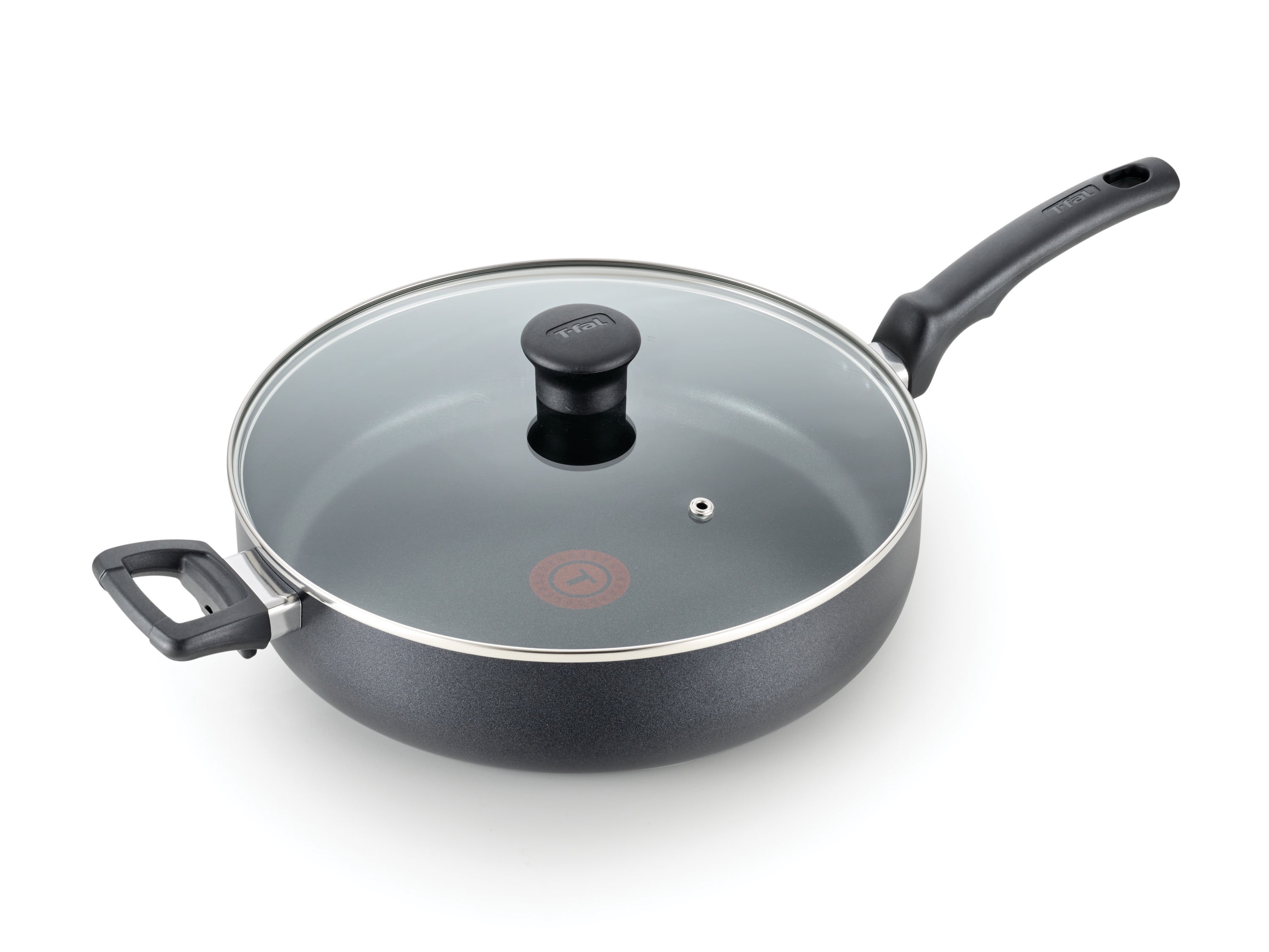 T-fal Easy Care Nonstick Cookware, Jumbo Cooker, 5 Quart, Grey T-fal Easy Care Nonstick Cookware, Jumbo Cooker, 5 Quart, Grey