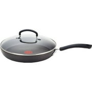 T-fal Nonstick Dishwasher Safe Cookware Lid Fry Pan, 10-Inch, Black