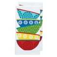 thumbnail image 1 of T-fal Pigment Print Dual Woven Kitchen Towels, Two Pack, Dish Stack, 1 of 7