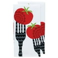 thumbnail image 1 of T-fal Pigment Print Dual Woven Kitchen Towels, Two Pack, Fork, 1 of 6