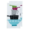 thumbnail image 1 of T-fal Pigment Print Dual Woven Kitchen Towels, Two Pack, Pots & Pans, 1 of 7