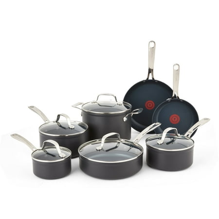 T-fal Platinum Hard Anodized, Nonstick Cookware Set, 12 Piece