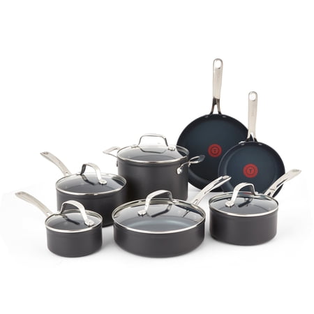 T-fal Platinum Hard Anodized, Nonstick Cookware Set, 12 Piece