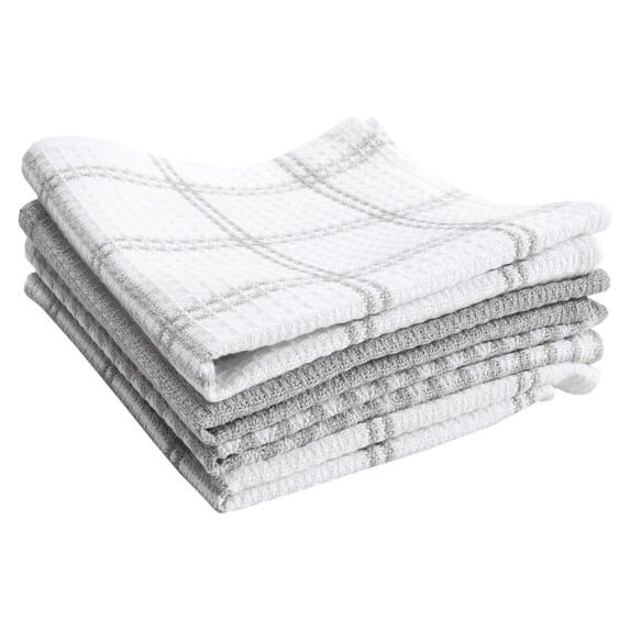 T-fal Premium Waffle Dish Cloths, 4-Pack, Grey