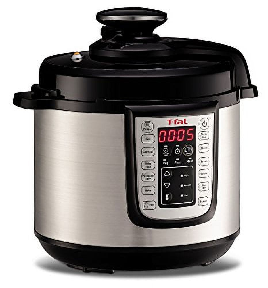 Power Pressure Cooker XL - 6 Quart Programmable (5.7 Liter) Silver/Black