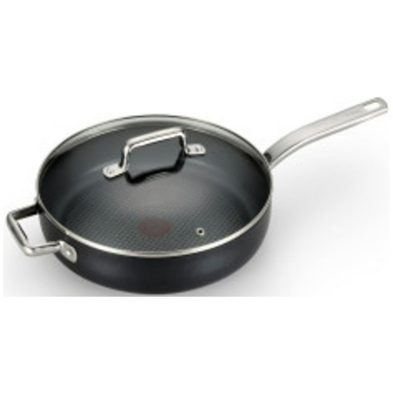 T-fal Dishwasher Safe Fry Pan With Lid Hard Anodized Titanium