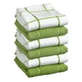 thumbnail image 1 of T-fal Solid and Check Parquet Kitchen Towel, Six Pack, Green, 1 of 7