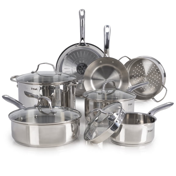 T-fal Stainless Steel Collection 11-Piece Cookware Set