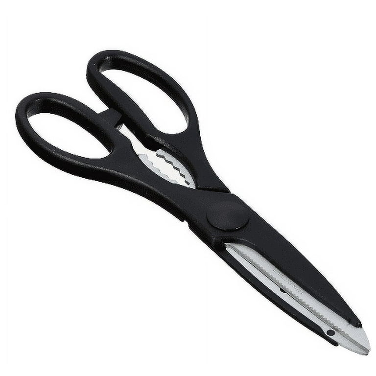 LIVINGO Kitchen Scissors, Come Apart Sharp Poultry Shears, 2 Pack 9.25  Stainless Steel Red Black 