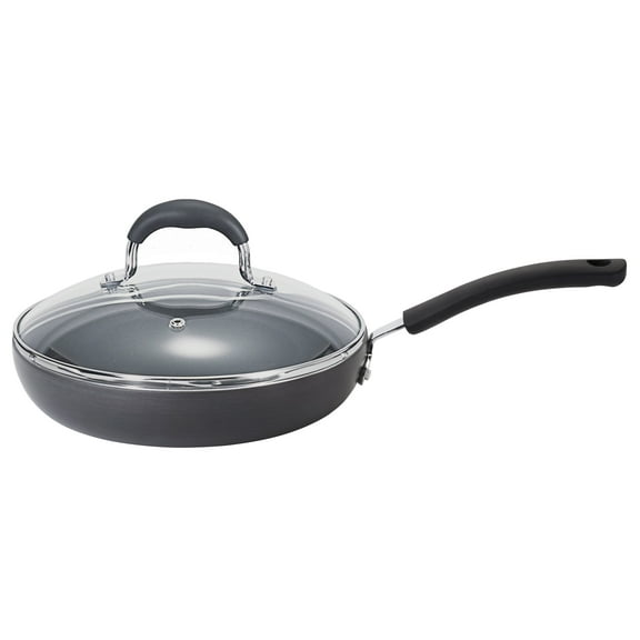 T-fal Ultimate Hard Anodized Nonstick Cookware, Deep Fry Pan, 10 Inch, Black