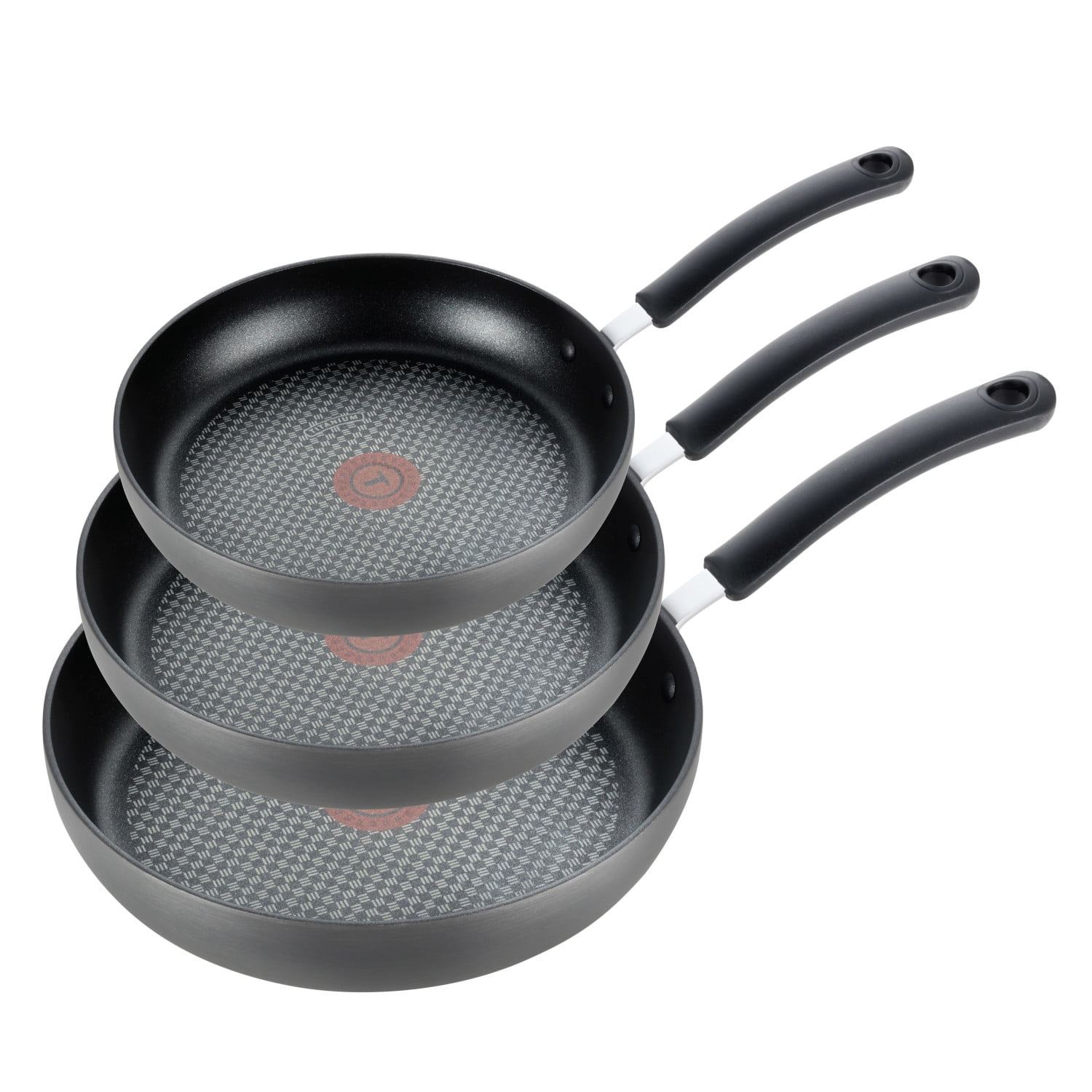 Ultimate Hard Anodized Non-Stick Aluminum Fry Pan Set, 3 Pieces