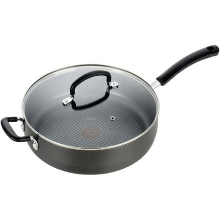 T-fal Ultimate Hard Anodized Nonstick Cookware, Jumbo Cooker, 5 Quart, Grey