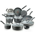 thumbnail image 1 of T-fal Ultimate Hard Anodized Nonstick 17 Piece Cookware Set, Black, 1 of 8