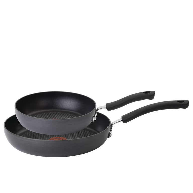 T-fal, Hard Anodized Nonstick Fry Pan Set, 8 inch and 10.25 inch