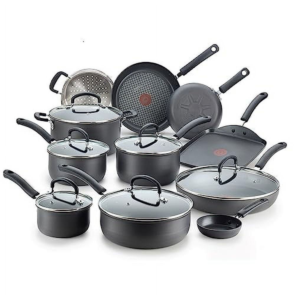 T-fal Specialty Nonstick Double Burner Griddle 18 Inch Oven Safe 350F  Cookware, Pots and Pans, Dishwasher Safe Black - Yahoo Shopping