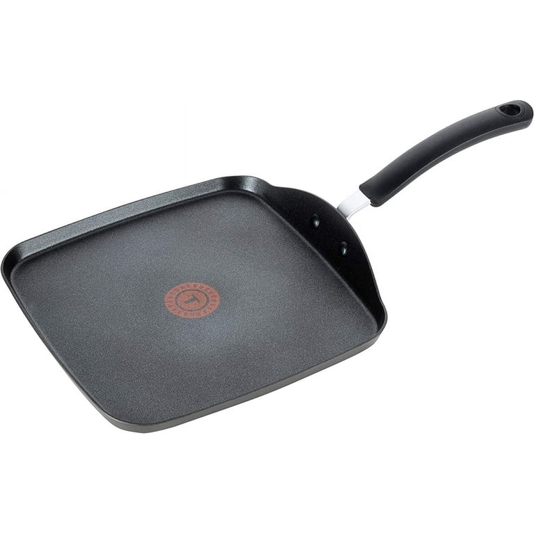 T-fal Ultimate Hard Anodized Nonstick Griddle 10.25 Inch Cookware, Pots and  Pans, Dishwasher Safe Grey 10-Inch Square Griddle 