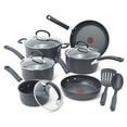 thumbnail image 1 of T-fal Ultimate Hard Anodized Titanium Nonstick Cookware, 12 piece Set, Grey, 1 of 6