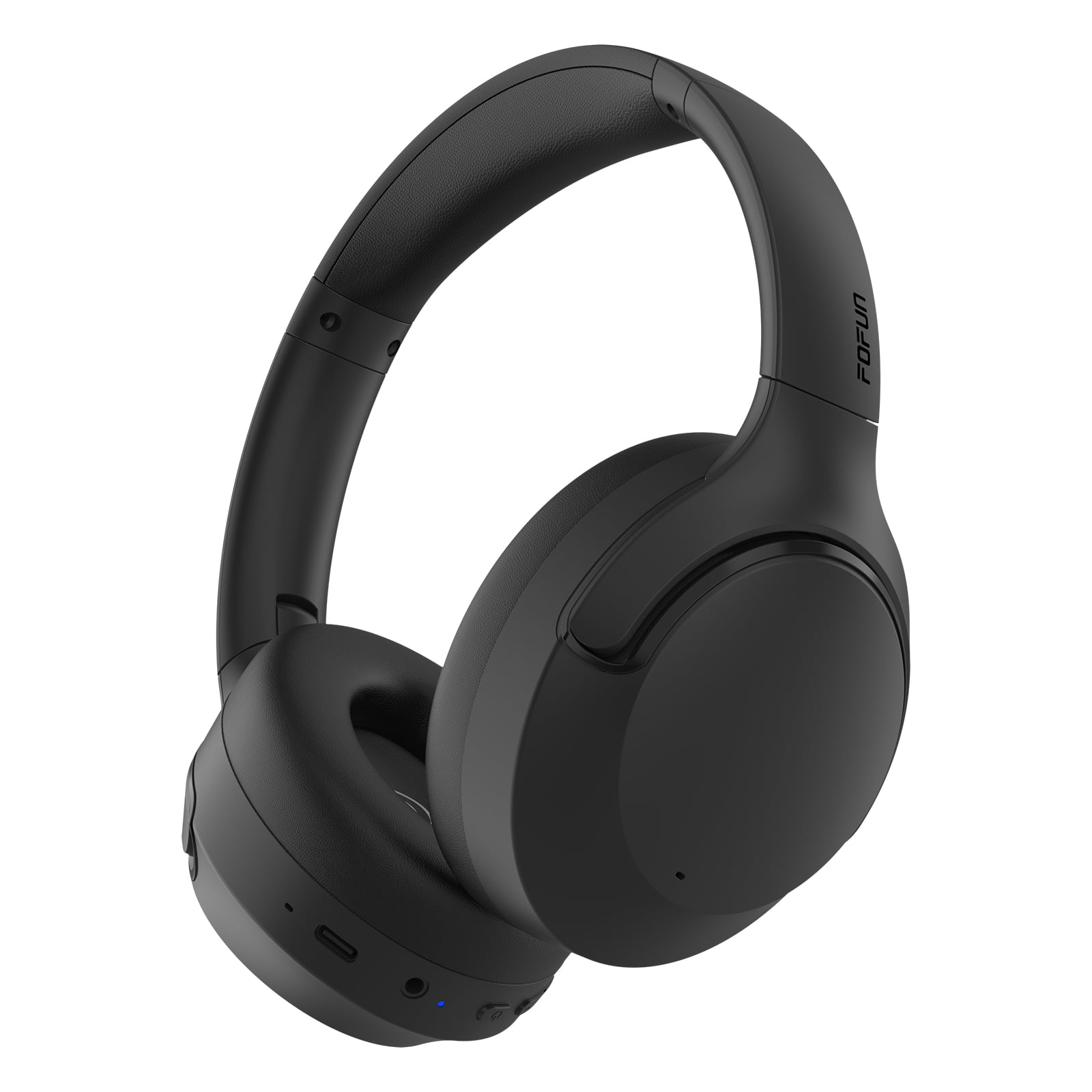 FOFUN NC50 Hybrid Active Noise Cancelling Headphones Wireless Bluetooth 6.0, Foldable Over Ear Headphones, Custom EQ via App, 65 Hours Playtime, Low Latency Game Mode, Multipoint Connection