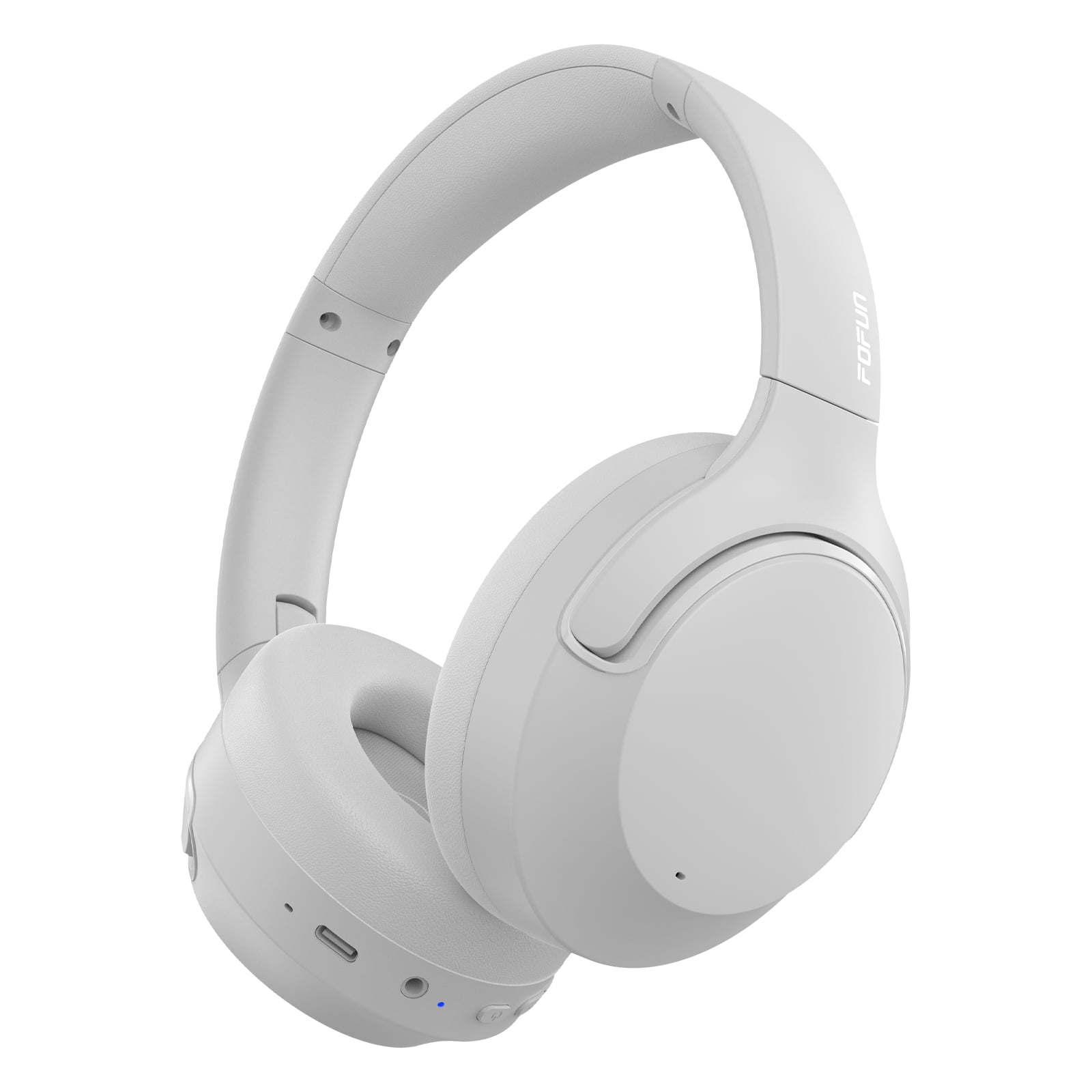 FOFUN NC50 Hybrid Active Noise Cancelling Headphones Wireless Bluetooth 6.0, Foldable Over Ear Headphones, Custom EQ via App, 65 Hours Playtime, Low Latency Game Mode, Multipoint Connection