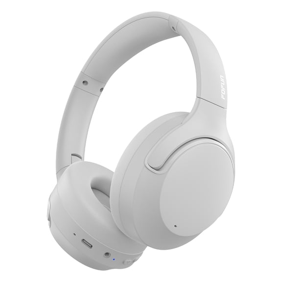 FOFUN NC50 Hybrid Active Noise Cancelling Headphones Wireless Bluetooth 6.0, Foldable Over Ear Headphones, Custom EQ via App, 65 Hours Playtime, Low Latency Game Mode, Multipoint Connection