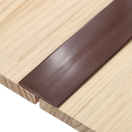 T-molding Transition Strip Coffee 6.56 Ftx1.97" PVC Floor Flat Divider Trim