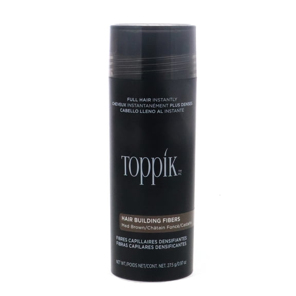 Toppik Hair Building Fibers, Medium Brown, 0.97 oz 3 Pack