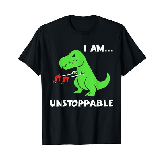 T-rex Dinosaur I Am Unstoppable T-shirt Xmas T-Shirt