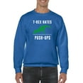 thumbnail image 1 of T-rex Strong Legs Weak Arms Sweatshirt Men -GoatDeals Designs, Male Large, 1 of 4