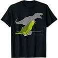 thumbnail image 1 of T-rex Yellow Crowned Amazon Panama Parrot Dinosaur Birb meme T-Shirt, 1 of 5