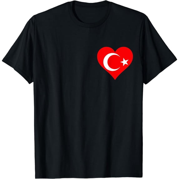 Türkiye Flag Heart Türkiye Gifts Love Türkiye T-Shirt